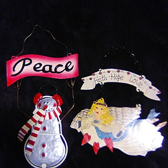 Metal Christmas Hanging Duo - Picture 4 of 4